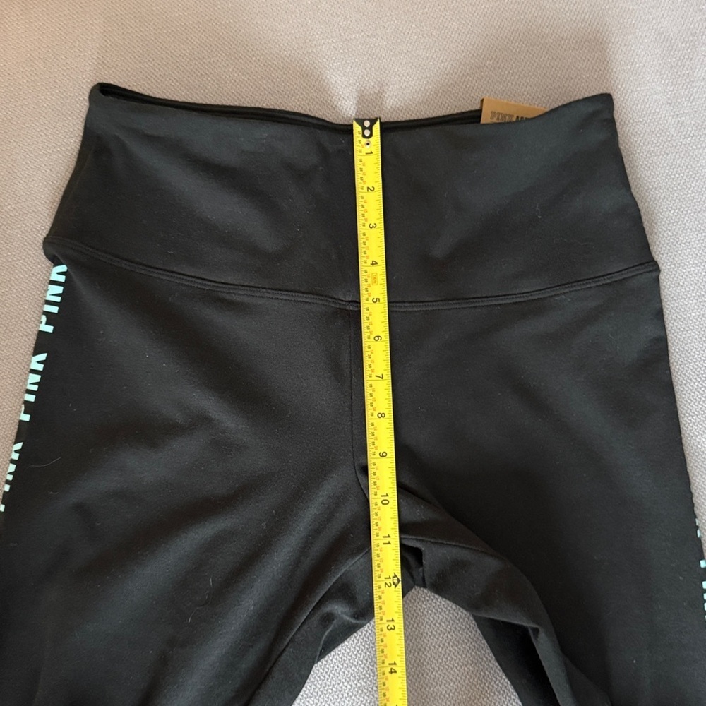 New PINK Victoria's Secret Black Leggings Size L - Picture 6 of 8